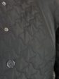 Пальто женское стеганное цвета баклажан на кнопках, цвет черный в интернет-магазине Фабрики Тревери
