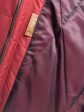 Женская куртка из мембраны с чернобуркой, цвет бордовый в интернет-магазине Фабрики Тревери