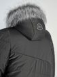 Молодежное комбинированное пальто с чернобуркой, цвет черный в интернет-магазине Фабрики Тревери