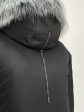 Женская зимняя куртка из плащевой ткани на мембране, цвет черный в интернет-магазине Фабрики Тревери