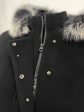 Молодежное пальто из драпа черного цвета со стразами, цвет черный в интернет-магазине Фабрики Тревери