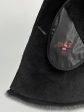 Оригинальная, укороченная женская дубленка на молнии, цвет черный в интернет-магазине Фабрики Тревери