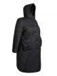 Молодежное пальто с накладными карманами, цвет черный в интернет-магазине Фабрики Тревери