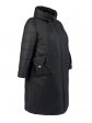 Молодежное пальто конверт , цвет черный в интернет-магазине Фабрики Тревери