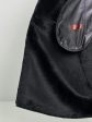 Женская дубленка с декоративным рельефом, цвет черный в интернет-магазине Фабрики Тревери