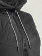 Женский удлиненный жилет из комбинированной стеганой ткани, цвет черный в интернет-магазине Фабрики Тревери
