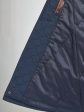 Пальто женское стеганное цвета баклажан на кнопках, цвет синий в интернет-магазине Фабрики Тревери