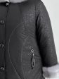 Женское зимнее пальто с контрастной отделочной строчкой и эко-мехом норкой крестовкой, цвет черный в интернет-магазине Фабрики Тревери