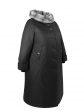 Пальто зимнее больших размеров, цвет черный в интернет-магазине Фабрики Тревери