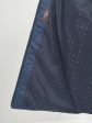 Молодежное комбинированное стеганное пальто с нашивкой , цвет синий в интернет-магазине Фабрики Тревери