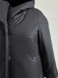 Молодежное пальто с двойными карманами и отделкой, цвет черный в интернет-магазине Фабрики Тревери
