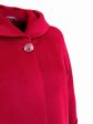 Элегантное женское пальто из драпа, цвет бордовый в интернет-магазине Фабрики Тревери