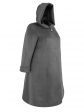 Элегантное женское пальто из драпа, цвет серый в интернет-магазине Фабрики Тревери
