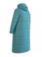 Женское пальто мятного цвета с отделкой , цвет зеленый в интернет-магазине Фабрики Тревери