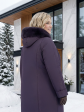 Пальто зимнее больших размеров, цвет фиолетовый в интернет-магазине Фабрики Тревери