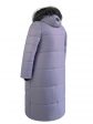 Молодежное пальто с цветной отделкой и эко-мехом , цвет серый в интернет-магазине Фабрики Тревери
