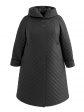 Пальто женское стеганное на кнопках, цвет черный в интернет-магазине Фабрики Тревери