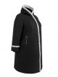 Женское зимнее стеганное пальто с эко-мехом барашка, цвет черный в интернет-магазине Фабрики Тревери