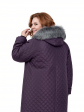 Пальто зимнее больших размеров 158, цвет фиолетовый в интернет-магазине Фабрики Тревери