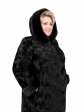 Шуба больших размеров, цвет черный в интернет-магазине Фабрики Тревери