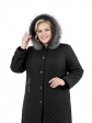 Пальто зимнее больших размеров, цвет черный в интернет-магазине Фабрики Тревери
