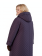 Пальто зимнее больших размеров, цвет фиолетовый в интернет-магазине Фабрики Тревери
