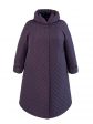 Пальто зимнее больших размеров, цвет фиолетовый в интернет-магазине Фабрики Тревери