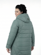 Молодежное стеганное пальто , цвет зеленый в интернет-магазине Фабрики Тревери