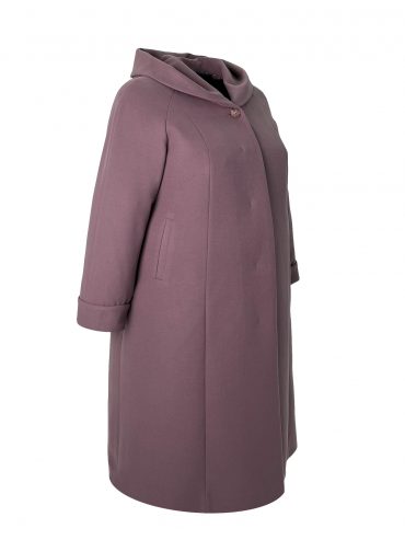 Женское классическое пальто , цвет коричневый в интернет-магазине Фабрики Тревери