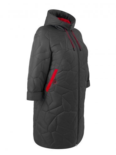 Интересное молодежное пальто, цвет черный в интернет-магазине Фабрики Тревери