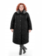 Пальто зимнее больших размеров, цвет черный в интернет-магазине Фабрики Тревери