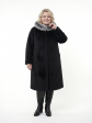 Пальто зимнее больших размеров, цвет черный в интернет-магазине Фабрики Тревери