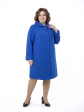 Пальто больших размеров с капюшоном 158, цвет голубой в интернет-магазине Фабрики Тревери