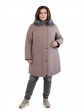 Куртка зимняя больших размеров, цвет коричневый в интернет-магазине Фабрики Тревери