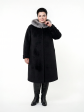 Пальто зимнее больших размеров, цвет черный в интернет-магазине Фабрики Тревери