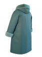 Пальто зимнее больших размеров, цвет зеленый в интернет-магазине Фабрики Тревери