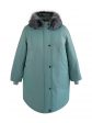 Женская зимняя куртка из плащевой ткани на мембране, цвет зеленый в интернет-магазине Фабрики Тревери