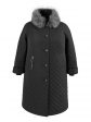 Пальто зимнее больших размеров 158, цвет черный в интернет-магазине Фабрики Тревери