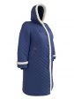 Пальто зимнее больших размеров, цвет синий в интернет-магазине Фабрики Тревери