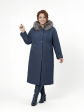 Пальто зимнее больших размеров 158, цвет синий в интернет-магазине Фабрики Тревери