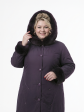 Пальто зимнее больших размеров, цвет фиолетовый в интернет-магазине Фабрики Тревери