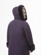 Пальто зимнее больших размеров, цвет фиолетовый в интернет-магазине Фабрики Тревери