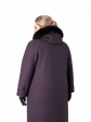 Пальто зимнее больших размеров 158, цвет фиолетовый в интернет-магазине Фабрики Тревери