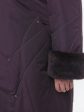Пальто женское зимнее цвета баклажан, цвет фиолетовый в интернет-магазине Фабрики Тревери