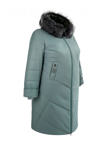 Женское пальто цвета, цвет зеленый в интернет-магазине Фабрики Тревери
