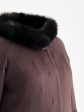 Зимнее женское пальто из драпа, цвет коричневый в интернет-магазине Фабрики Тревери