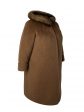Пальто зимнее больших размеров, цвет коричневый в интернет-магазине Фабрики Тревери