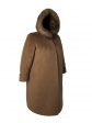 Пальто зимнее больших размеров, цвет коричневый в интернет-магазине Фабрики Тревери