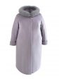 Пальто зимнее больших размеров, цвет серый в интернет-магазине Фабрики Тревери