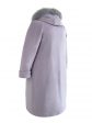 Пальто зимнее больших размеров, цвет серый в интернет-магазине Фабрики Тревери